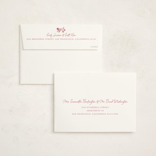 This is a garden rose graduation announcements with standard by Cass Loh called wildflowers crest printing on signature in standard