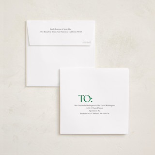 This is a forest graduation announcements with standard by Angela Thompson called grad squary printing on recycled smooth signature in standard