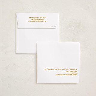 This is a golden graduation announcements with standard by Cleghorn Creative called photo snap + penned names printing on recycled smooth signature in standard