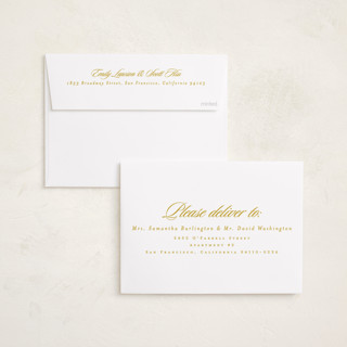 This is a maize graduation announcements with standard by Lea Delaveris called most classic printing on recycled smooth signature in standard