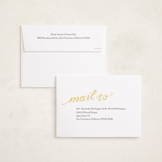 This is a citrine graduation announcements with standard by Megan Davis called ribbons and cords printing on recycled smooth signature in standard