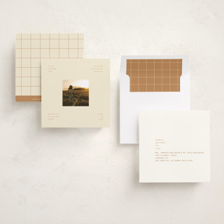 This is a salmon graduation announcements with standard by Ellen Schlegelmilch called leila printing on recycled smooth signature in standard