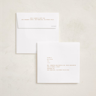 This is a salmon graduation announcements with standard by Ellen Schlegelmilch called leila printing on recycled smooth signature in standard