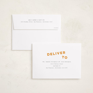This is a peach graduation announcements with standard by Sara Hicks Malone called next stop printing on recycled smooth signature in standard