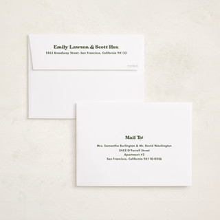 This is a olive graduation announcements with standard by Megan Davis called vinyl printing on recycled smooth signature in standard