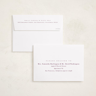 This is a berry graduation announcements with standard by Lea Delaveris called linen frame printing on recycled smooth signature in standard