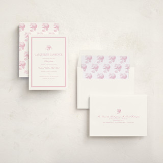 This is a baby pink graduation announcements with standard by Megan Davis called chesapeake printing on signature in standard