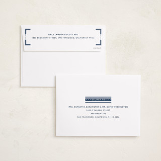 This is a navy graduation announcements with standard by Sarah Rosenthal called mvp printing on recycled smooth signature in standard