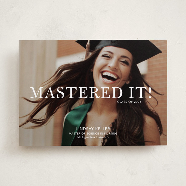 Mastered It Graduation Announcements by Stacie Stankos Minted