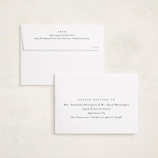 This is a charcoal graduation announcements with standard by Lea Delaveris called wrapped printing on recycled smooth signature in standard