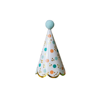 This is a multicolorassorted-colors party decorations by MA FÊTE called fun fair party hats, polka dots - pack of 8 in standard