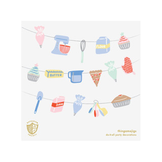 This is a multicolor party decorations by Jollity and Co called baking spirits bright baking thingamajigs - set of 16 in standard