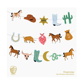 This is a multicolor party decorations by Jollity and Co called yeehaw thingamajigs - set of 16 in standard