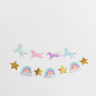 This is a multicolor party decorations by Jollity and Co called magical unicorn thingamajigs - set of 16 in standard