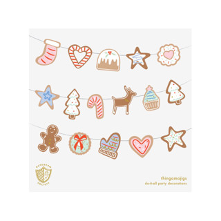 This is a multicolor party decorations by Jollity and Co called baking spirits bright cookie thingamajigs - set of 16 in standard