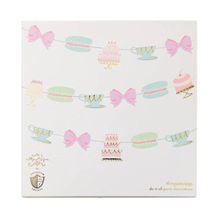 This is a multicolor party decorations by Jollity and Co called let them eat cake thingamajigs - set of 16 in standard