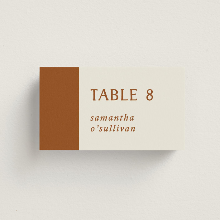 "Stripes" - Modern, Vintage Place Cards in Wave by Kelly Watkins.