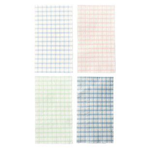 This is a multicolor party decorations by Jollity and Co called baking spirits bright mixed light gingham guest napkins - set of 16 in standard