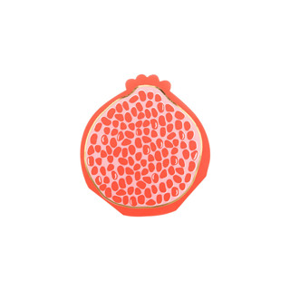 This is a red party decorations by Jollity and Co called le dinner pomegranate cocktail napkins - set of 16 in standard