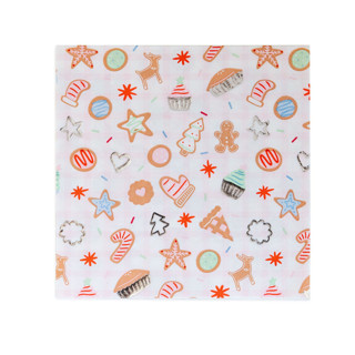 This is a multicolor party decorations by Jollity and Co called baking spirits bright pink baking large napkins - set of 16 in standard