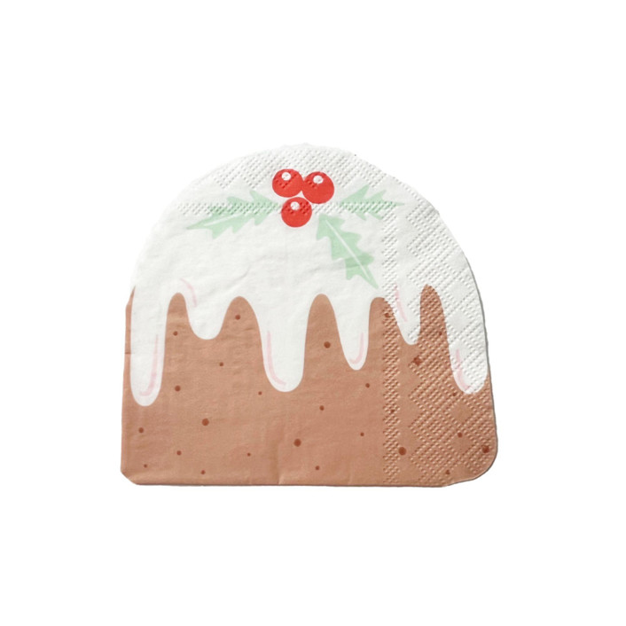 Baking Spirits Bright Figgy Pudding Petite Napkins - Set of 16