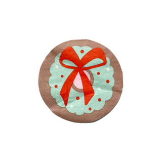 This is a green party decorations by Jollity and Co called baking spirits bright cookie petite napkins - set of 16 in standard