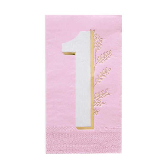 Pink Onederland Guest Napkins - Pack of 16