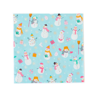 This is a blue party decorations by Jollity and Co called blizzard buddies large napkins - set of 16 in standard