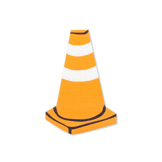This is a orange party decorations by Jollity and Co called under construction petite napkins - pack of 16 in standard