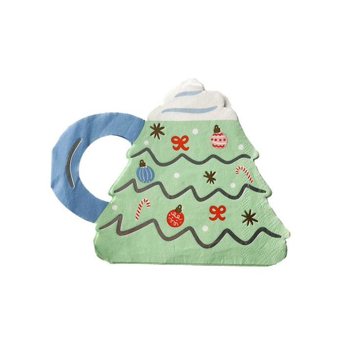 Baking Spirits Bright Christmas Tree Mug Large Napkins - Set of 16