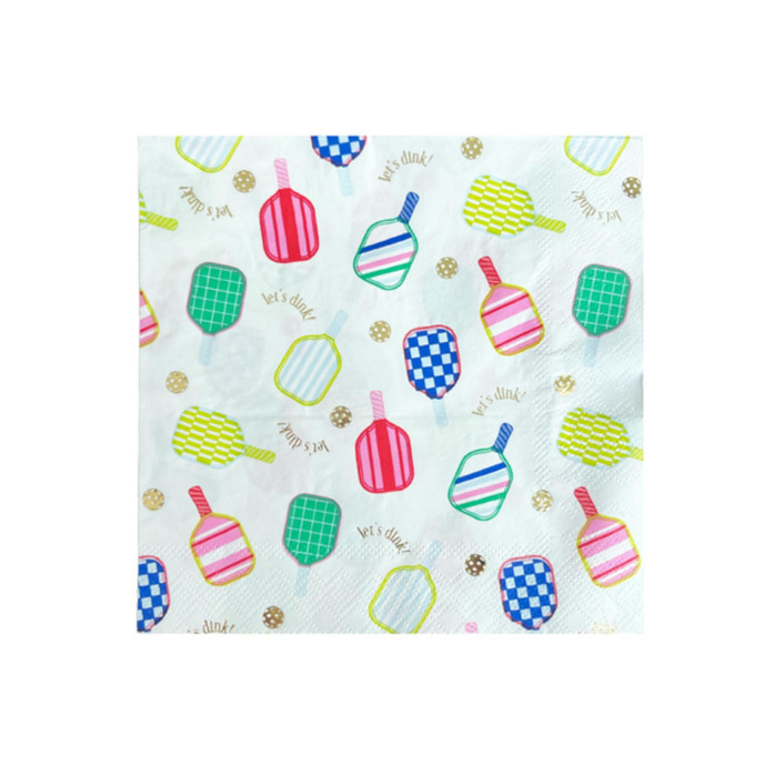 Pickleball Social Club Large Napkins - Set of 16