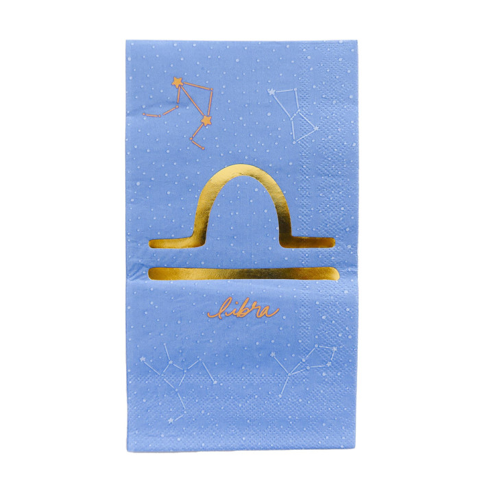 Zodiac Libra Guest Napkins - set of 16