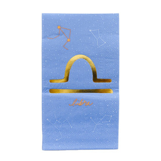 This is a blue party decorations by Jollity and Co called zodiac libra guest napkins - set of 16 in standard