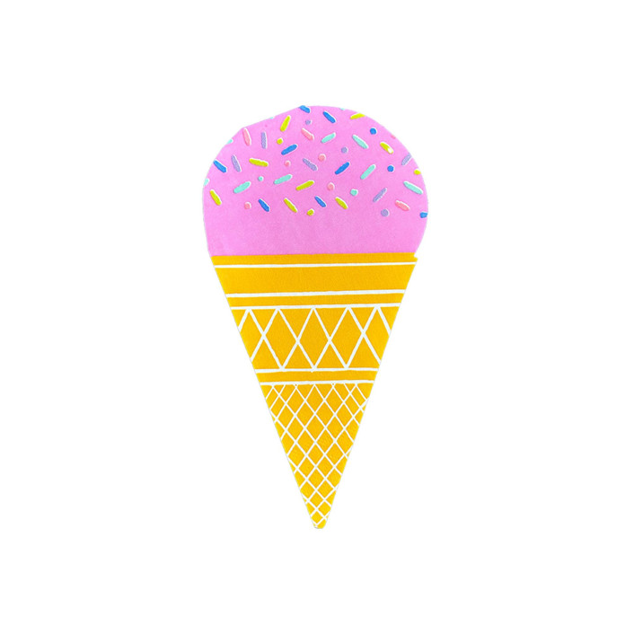 It's A Birthday Ice Cream Guest Napkins - Set of 16