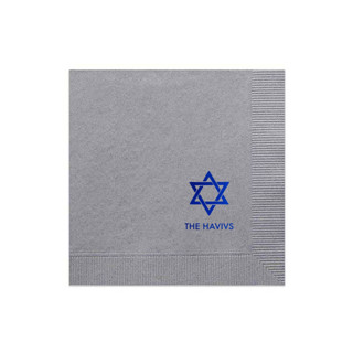 This is a gray party decorations by ForYourParty called hanukkah napkins, set of 50 in standard