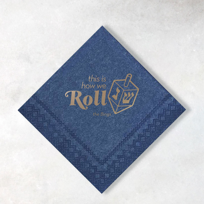 Custom This Is How We Roll Napkin, cocktail size, set of 100