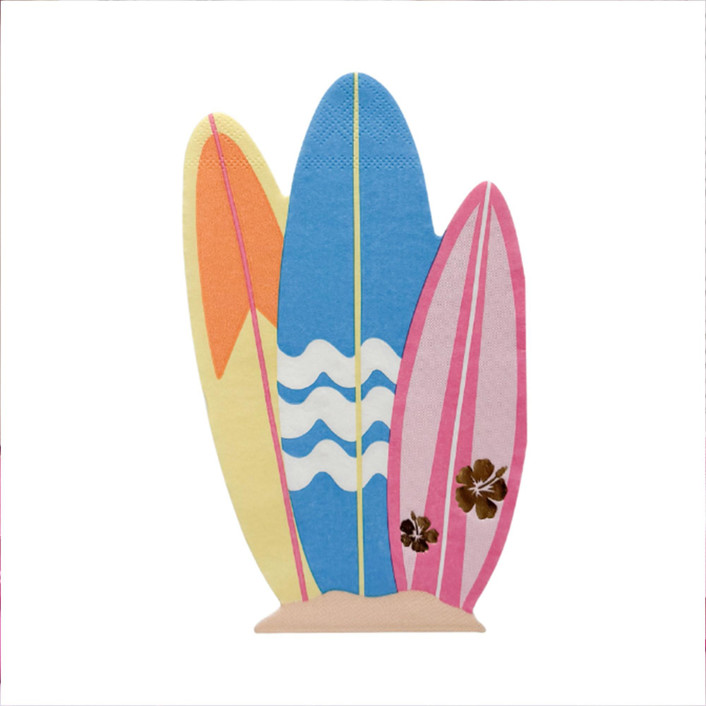 Surf's Up Guest Napkins - Set of 16