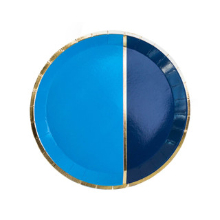 This is a blue party decorations by Jollity and Co called the markle dessert plates - set of 8 in standard