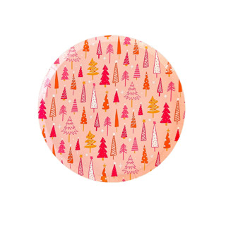 This is a pink party decorations by Jollity and Co called jingle all the way dinner plates - set of 12 in standard