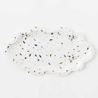 This is a white party decorations by MA FÊTE called terrazzo mini trays (4) in standard