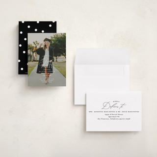 This is a cotton graduation invitations with standard by Creo Study called classic party printing on signature in petite