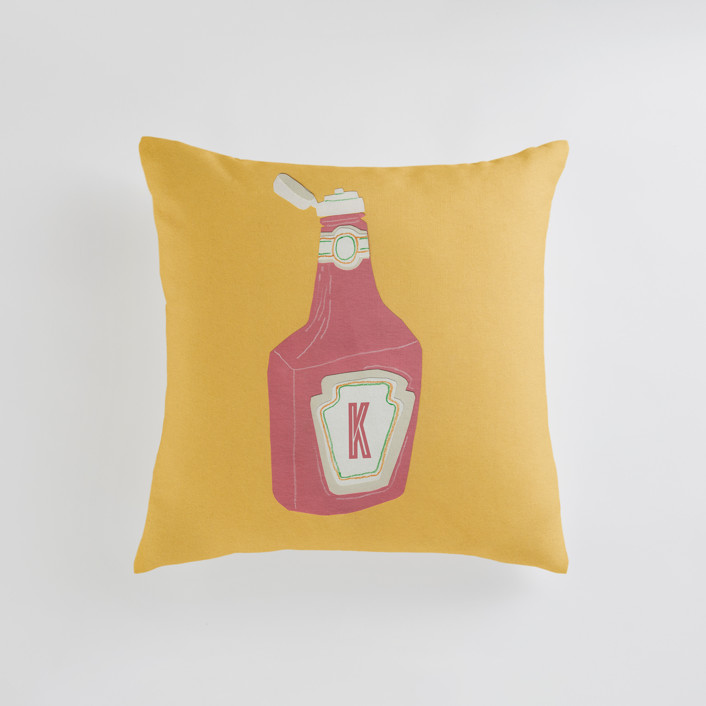 Ketchup Personalizable Pillow by Elliot Stokes Minted