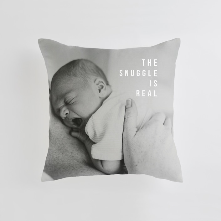 The Snuggle is Real Medium 20 Inch Photo Pillow by Up Up Creative Minted