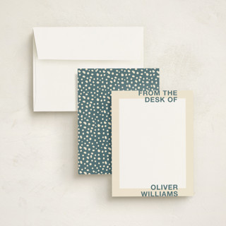 This is a ocean personalized stationery thank you cards with standard by Owl and Toad called boldish printing on signature in 4.25x5.5