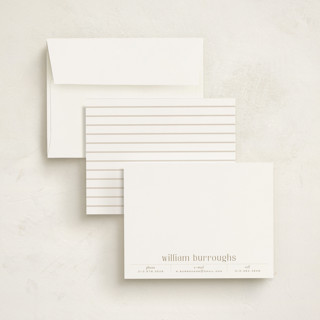 This is a topaz personalized stationery thank you cards with standard by Alexandra Cohn called record printing on signature in 4.25x5.5