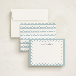 This is a slate personalized stationery thank you cards with standard by Shirley Lin Schneider called southern charm printing on signature in 4.25x5.5