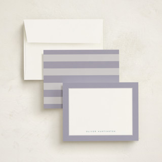 This is a iris personalized stationery thank you cards with standard by Nicoletta Savod called august printing on signature in 4.25x5.5