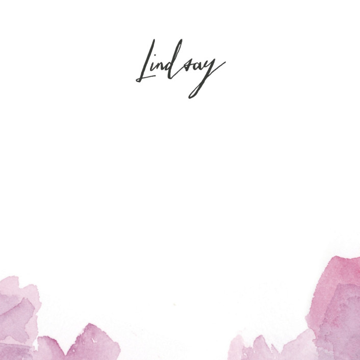 Soft Florals Personalized Stationery by Lori Wemple Minted