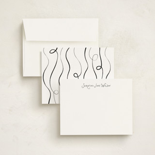 This is a ink personalized stationery thank you cards with standard by Kelly Watkins called nostalgic printing on signature in 4.25x5.5