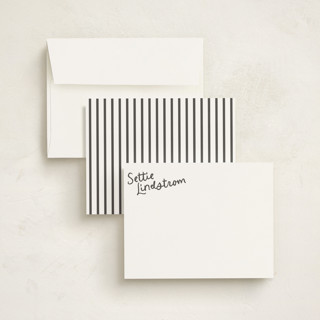 This is a ink personalized stationery thank you cards with standard by Megan Davis called settie printing on signature in 4.25x5.5